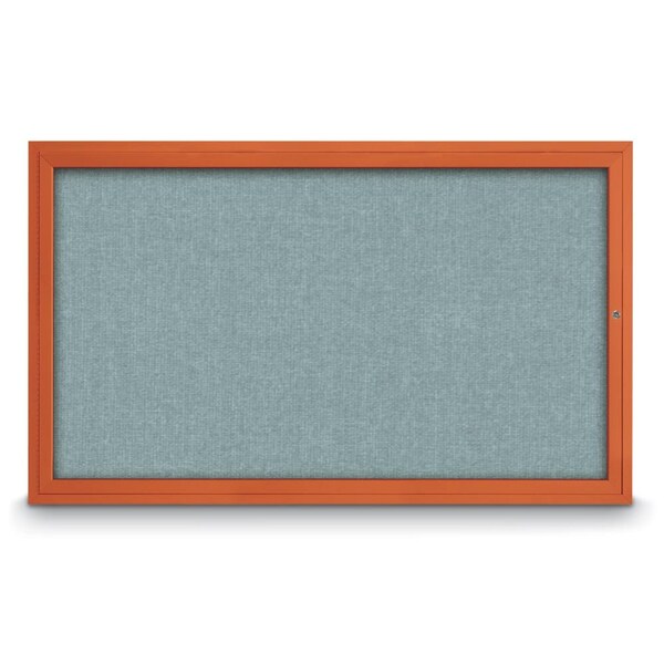 Hinge-less Radius Corkboard, 18"x24", Satin Alum Frame/Forbo